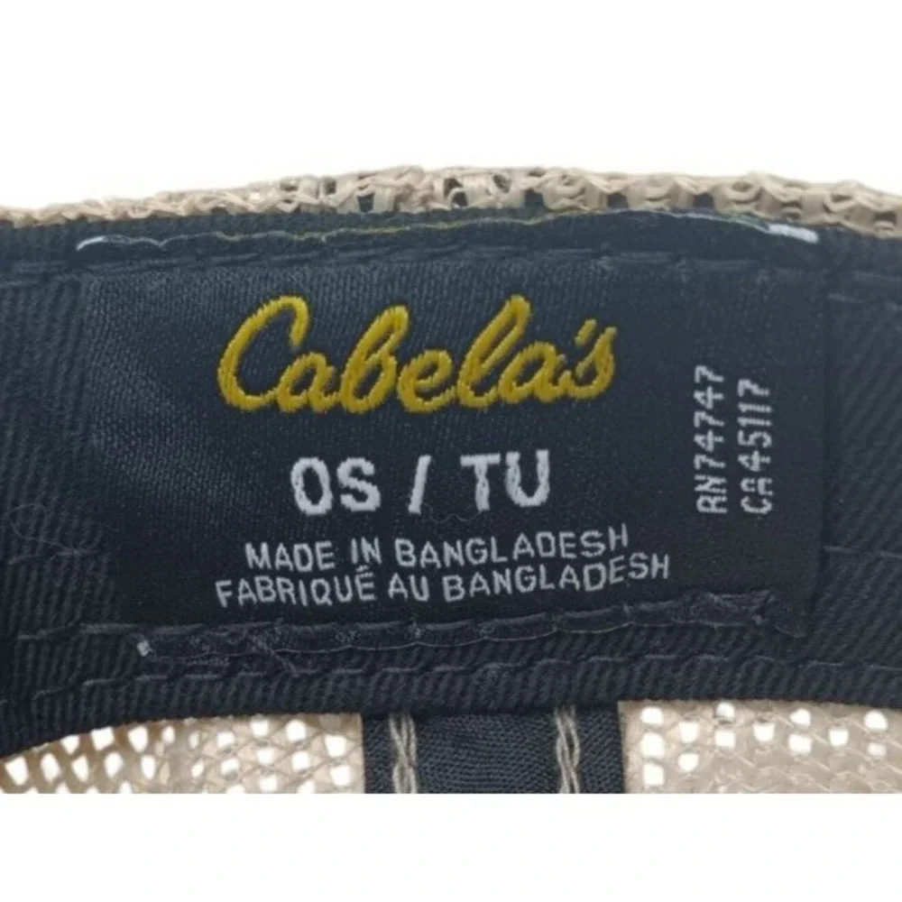 CABELAS Est 1961  Green & Black Baseball‎ Cap by Cabelas, Mesh, Snap Back